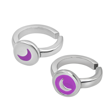 Anillos " Luna " Plata LaMala & LaFea