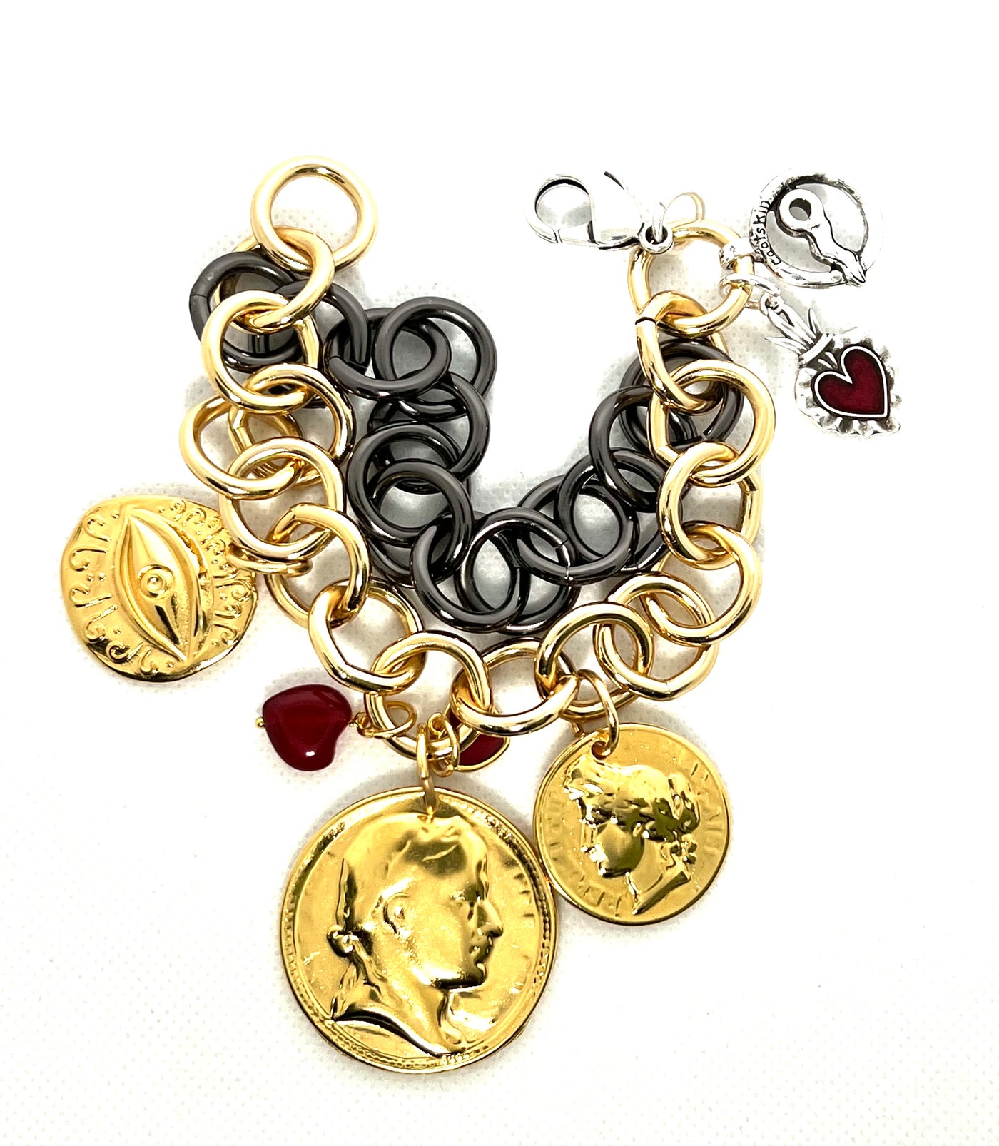 Pulsera Charms tres tonos COOLSKIN