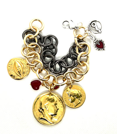 Pulsera Charms tres tonos COOLSKIN