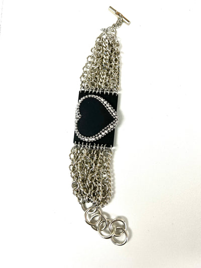 Pulsera Corazón y Cadenas ITALIANA BE