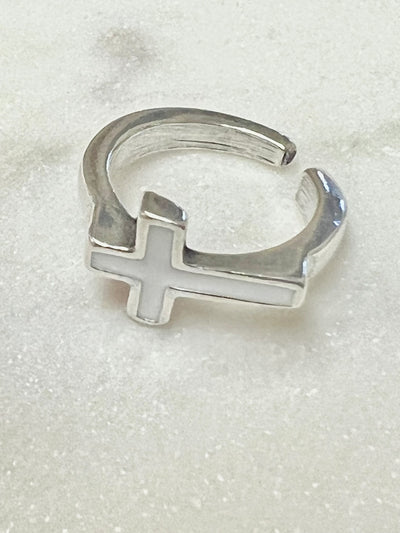 Anillos cruz plata " La Locura de Marnie "