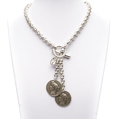 Collar largo Dos Monedas TUCCO