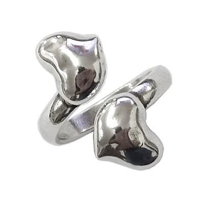 Anillo Abierto con dos Corazones LA LOCURA DE MARNIE