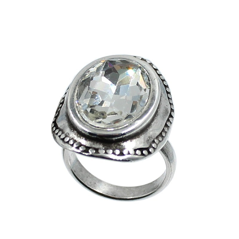 Anillo Ajustable con Cristal Swarovski LA LOCURA DE MARNIE