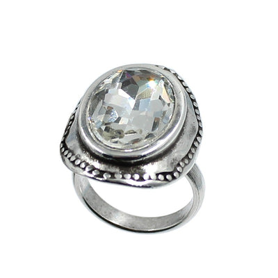 Anillo Ajustable con Cristal Swarovski LA LOCURA DE MARNIE