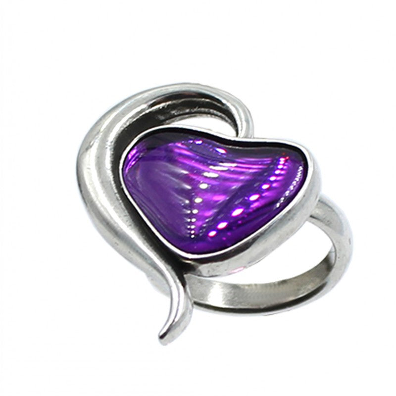 Anillo Corazón con Cristal de " La Locura De Marnie "
