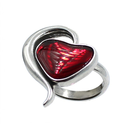 Anillo Corazón con Cristal de " La Locura De Marnie "