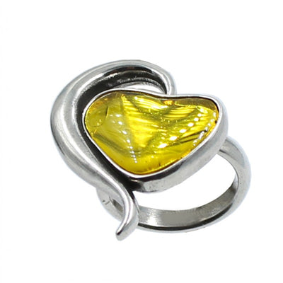 Anillo Corazón con Cristal de " La Locura De Marnie "