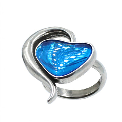 Anillo Corazón con Cristal de " La Locura De Marnie "