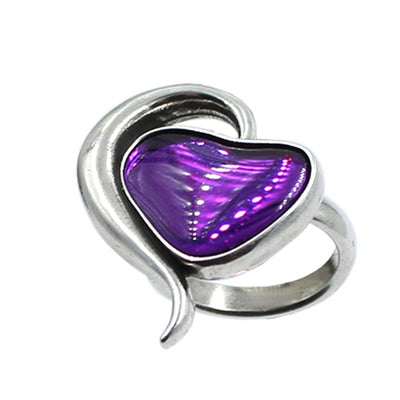 Anillo Corazón con Cristal de " La Locura De Marnie "