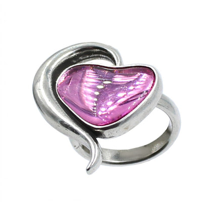 Anillo Corazón con Cristal de " La Locura De Marnie "