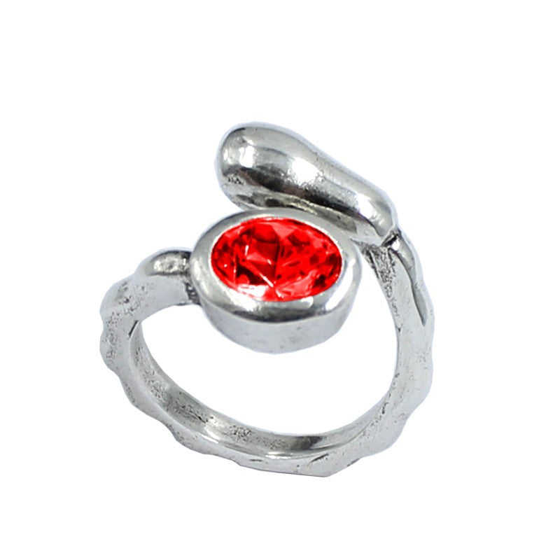 Anillo Cristal Swarovski Ovalado de " LA LOCURA DE MARNIE "