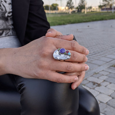 Anillo Zamak varios Colores de LA LOCURA DE MARNIE