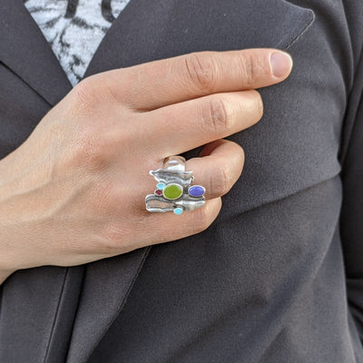 Anillo Esmalte de Colores de LA LOCURA DE MARNIE