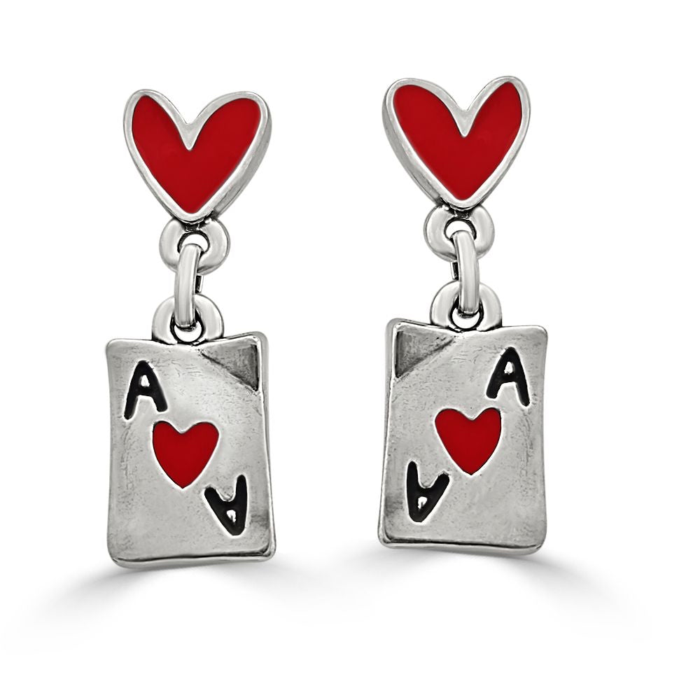 Pendientes " AS de Corazones " LAMALA & LAFEA.