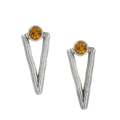 Aretes con Cristal en Colores de " LA LOCURA DE MARNIE "