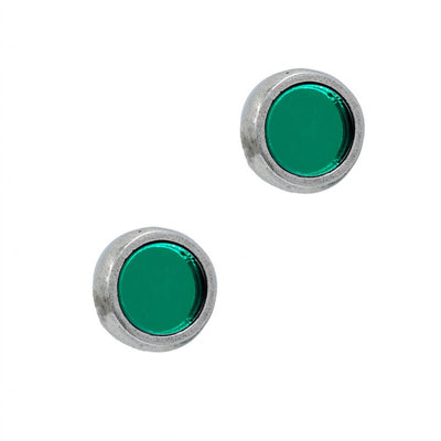 Pendientes con Cristal Espejado en Colores de " LA LOCURA DE MARNIE "