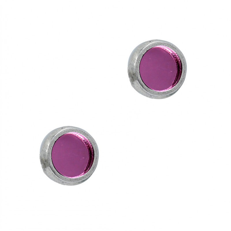 Pendientes con Cristal Espejado en Colores de " LA LOCURA DE MARNIE "