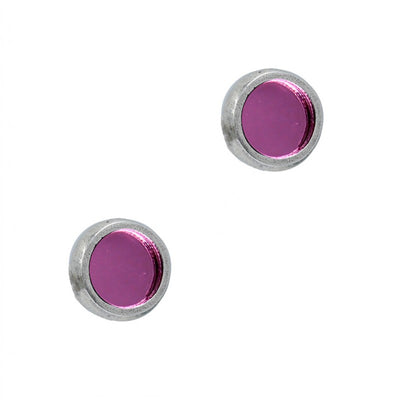Pendientes con Cristal Espejado en Colores de " LA LOCURA DE MARNIE "