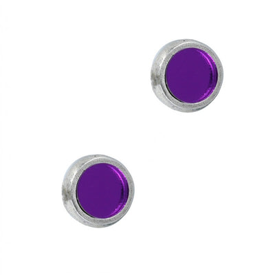 Pendientes con Cristal Espejado en Colores de " LA LOCURA DE MARNIE "
