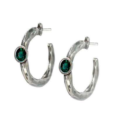 Pendientes de Aro con Cristal LA LOCURA DE MARNIE