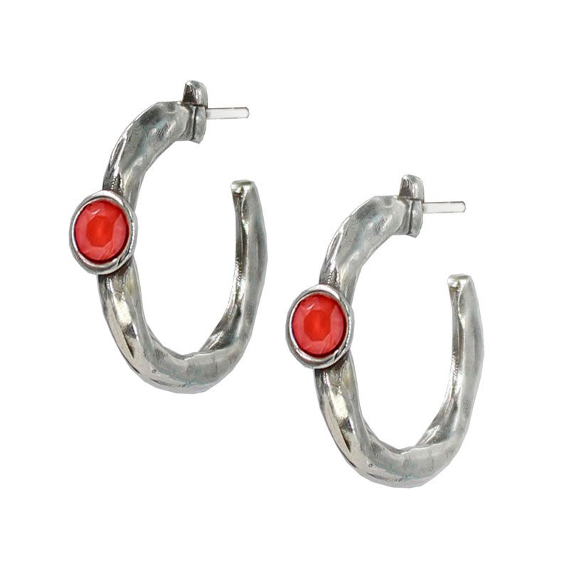 Pendientes de Aro con Cristal LA LOCURA DE MARNIE