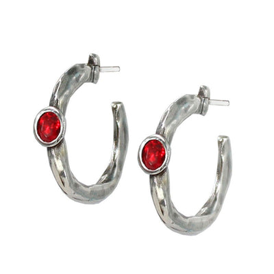 Pendientes de Aro con Cristal LA LOCURA DE MARNIE