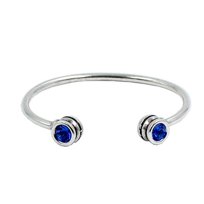 Pulsera abierta Plata en Swarovski " LA LOCURA DE MARNIE "