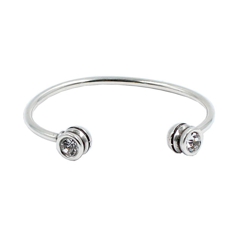 Pulsera abierta Plata en Swarovski " LA LOCURA DE MARNIE "
