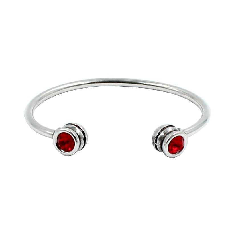 Pulsera abierta Plata en Swarovski " LA LOCURA DE MARNIE "