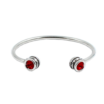 Pulsera abierta Plata en Swarovski " LA LOCURA DE MARNIE "