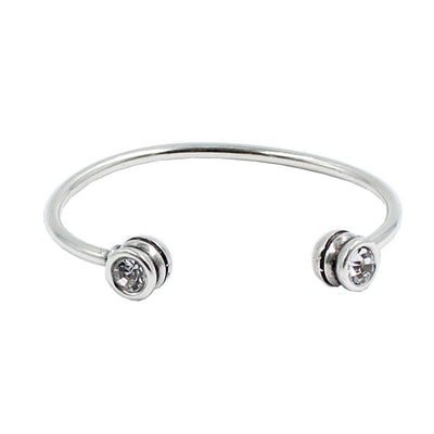 Pulsera abierta Plata en Swarovski " LA LOCURA DE MARNIE "